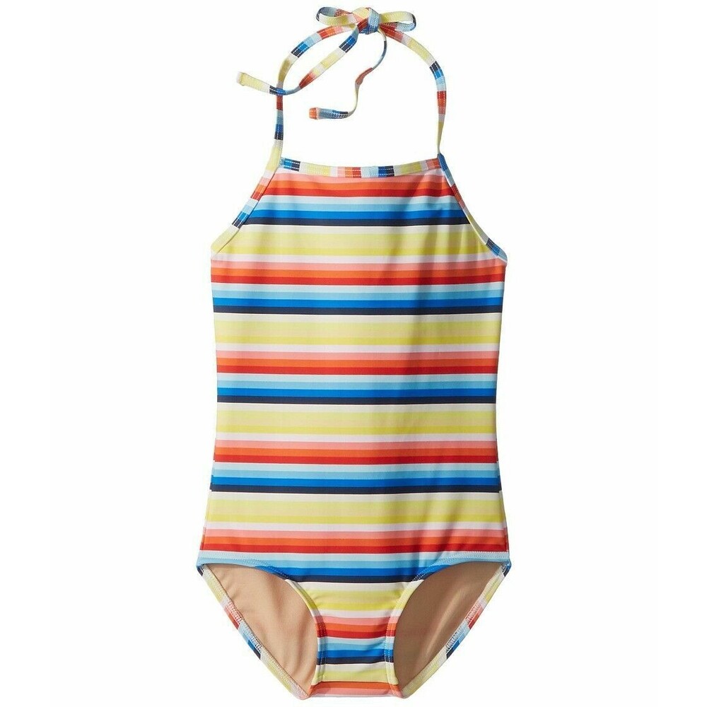 Toobydoo  Halter One-Piece Girls sz 11/12 Multi Rainbow  Stripe
